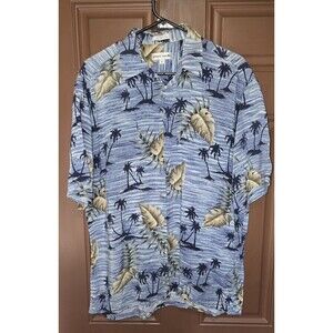 Pierre Cardin 100% Rayon Made in Korea Large Size Hawaiian Men’s Shirt S/S